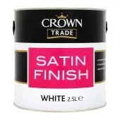 Crown Trade Satin Finish White - 2&period;5L