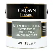 Crown Trade Stronghold Exterior Primer Undercoat White - 2&period;5L
