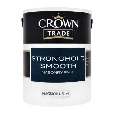 Click Here To Enlarge This Photo Of Crown Trade Stronghold Smooth Masonry Magnolia - 5L