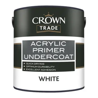 Click Here To Enlarge This Photo Of Crown Trade Acrylic Primer Undercoat White - 2&period;5L