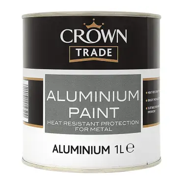 Click Here To Enlarge This Photo Of Crown Trade Aluminium Paint Aluminium - 1L