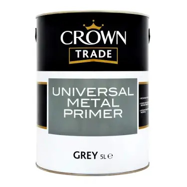 Click Here To Enlarge This Photo Of Crown Trade Universal Metal Primer Grey - 5L