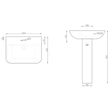 Click Here To Enlarge This Photo Of Modern 4 Piece Bathroom Suite 1700mm Bath Rimless WC Basin Taps