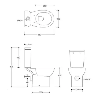 Click Here To Enlarge This Photo Of Modern 4 Piece Bathroom Suite 1700mm Bath Rimless WC Basin Taps