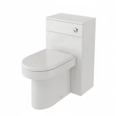 Click Here To Enlarge This Photo Of Saturn White Gloss Vanity Unit & WC Pack 560mm BTW Toilet