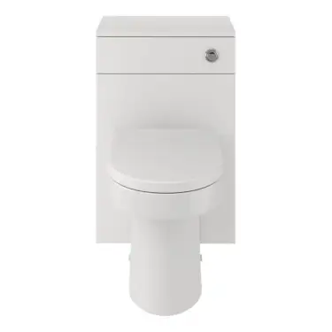 Click Here To Enlarge This Photo Of Saturn White Gloss Vanity Unit & WC Pack 650mm BTW Toilet