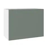 Kitchen Kit Slab Flatpack 600 Single Extractor Wall Kitchen Cabinet Matt Agave Green with Urban Oak Cabinet - FKUO3574