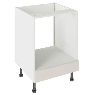 Click Here To Enlarge This Photo Of Kitchen Kit Slab Standard Flatpack 600 Oven Base Kitchen Cabinet Standard MFC Light Grey with Urban Oak Cabinet - FKUV4105