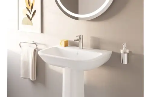 Click Here To Enlarge This Photo Of VitrA S20 Bathroom Suite with Fully Shrouded WC&comma; Soft Close Seat & 500mm Basin - White