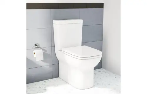 Click Here To Enlarge This Photo Of VitrA S20 Bathroom Suite with Fully Shrouded WC&comma; Soft Close Seat & 500mm Basin - White