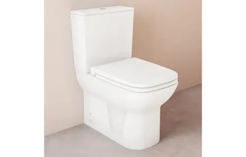 Click Here To Enlarge This Photo Of VitrA S20 Bathroom Suite with Fully Shrouded WC&comma; Soft Close Seat & 500mm Basin - White