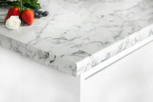 Click Here To Enlarge This Photo Of Marble Calacatta Laminate Worktops