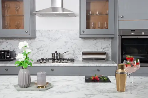 Click Here To Enlarge This Photo Of Marble Calacatta Laminate Worktops