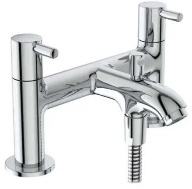 Click Here To Enlarge This Photo Of Ideal Standard Ceraline Bath Shower Mixer 2 Taphole & Shower Kit BC189AA Free Delivery